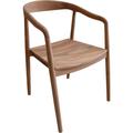 Sedia in legno di teak per ufficio o sala da pranzo Chillvert Parma 52x60x78 cm