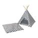 Pet Teepee Dog House Cat Tent Bed Shelter Cushion Breathable Sleeping Bed Nest Warm Kennel Mat Winter Tent