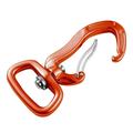 Heavy Duty Swivel Carabiner Clip with degree Rotatable Locking Carabiner Clip for Outdoor Activity Backpacking Hiking Climbing Brown