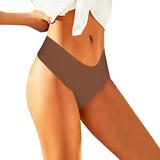 ZMHEGW Period Underwear For Women Seamless Ice Silk Thong Cotton Medium Waist Large Size Thong Women s Panties