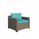 Keys Outdoor Club Chair in Summer Fog Wicker