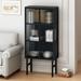 Modern Sideboard Cabinet, Accent Storage Cabinet with Glass Doors, Freestanding Sideboard Storage Cabinet Cupboard Console Table