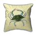 Betsy Drake Interiors Blue Crab - Female Large Indoor/Outdoor Pillow 18x18