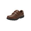 Men's Double Adjustable Strap Comfort Walking Shoe by KingSize in Brown (Size 13 M)