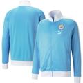 Men's Puma Sky Blue Manchester City ftblHeritage T7 Raglan Full-Zip Track Jacket
