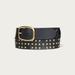 Lucky Brand Rivet Studded Leather Belt - Women's Accessories Belts in Black, Size M