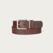 Lucky Brand Leather Jean Belt With Metal And Leather Keeper - Men's Accessories Belts in Medium Brown, Size 32