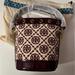 Tory Burch Bags | Nwt Tory Burch T Monogram Chenille Mini Bucket Bag Claret / New Cream 88469 | Color: Cream/Red | Size: Os