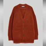 Madewell Sweaters | K20 Cowen Cardigan Sweater | Color: Orange | Size: M