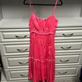 Anthropologie Dresses | Anthropologie Hot Pink Midi Silk Dress | Color: Pink | Size: 8
