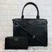 Kate Spade Bags | Kate Spade Staci Large Black Satchel Crossbody & Large Continental Wallet | Color: Black/Gold | Size: 10.5"H X 13"W X 5.12"D
