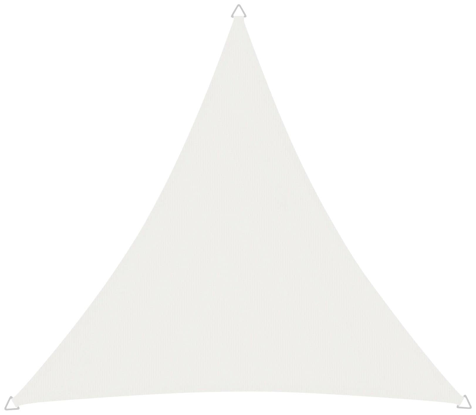 Sonnensegel WINDHAGER "Dreieck", beige (cremeweiß), B:500cm H:500cm T:500cm, Polyester, Sonnensegel, 5x5x5 m, wasserabweisend