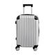 Panana Lightweight 28" Hand Cabin Luggage Durable Hard Shell PP Suitcase Trolley Travel Case with 4 Wheels(Silver, 28inch)