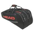 HEAD Base Racquet Bag Tennis Bag, Black/Orange, M