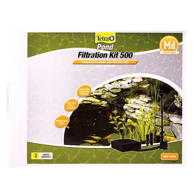 TetraPond Filtration Fountain Kit with Flat Box Filter