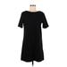 Gap Casual Dress - Shift: Black Solid Dresses - Women's Size Medium Petite