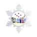 The Holiday Aisle® Personalized Friendly Folks Cartoon Snowflake Grandma & Grandpa | 5.5 H x 5.5 W x 0.25 D in | Wayfair