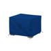 Latitude Run® Square Ottoman Cover, Highly Durable 18 Oz, Waterproof & UV-Resistant w/ Drawstring (21" W X 21" L X 17" H, Black), in Blue | Outdoor Cover | Wayfair