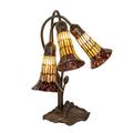 Meyda Lighting Stained Glass Pond Lily 16 Inch Accent Lamp - 251684