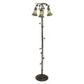 Meyda Lighting Stained Glass Pond Lily 58 Inch Floor Lamp - 255136