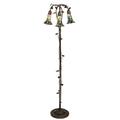 Meyda Lighting Stained Glass Pond Lily 58 Inch Floor Lamp - 255141