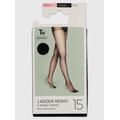 Black 15 Denier Ladder Resistant Tights 5 Pack S