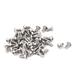 M2 x 3mm Full Thread Button Head Socket Cap Screw Silver Tone 50 Pcs