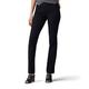 Lee Damen Ultra Lux Comfort with Flex Motion Straight Leg Jeans, Schwarz, 44