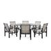 Stanford Sling 7pc Dining Set (6 Chairs, Round Table)