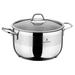 Sofram 18/10 Stainless Steel Deep Stock Pot w/ Glass Lid