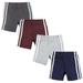 Hudson Baby Boy Shorts Bottoms 4-Pack Burgundy Navy 0-3 Months