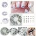 YANXIAO Diamonds Dazzling Tips Nail Sticker Sequins Colorful Nail Art Decoration Multicolor 2023 As Shown - Home Gift