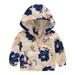 wofedyo Baby Boy Clothes Toddler Kids Baby Boys Girls Cartoon Dinosaur Rainbow Camouflage Zip Windproof Jacket Hooded Trench Lightweight Kids Coats Windbreaker Casual Outerwear Baby Clothes