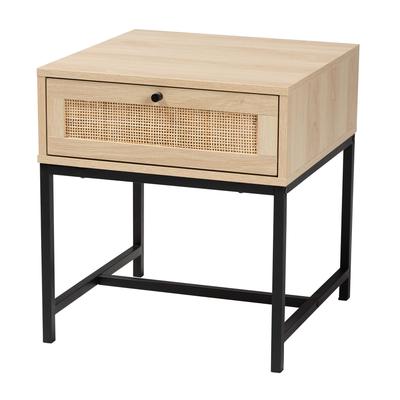 Caterina Mid-Century Modern Transitional Natural B...
