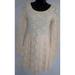 Free People Dresses | Gorgeous Floral Babydoll Long Sleeve Free People Dress Sz Xs Skater Ivory | Color: Cream/Tan | Size: Xs