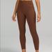 Lululemon Athletica Pants & Jumpsuits | Lululemon Instill Tights. Size 6. Roasted Brown, Euc | Color: Brown | Size: 6