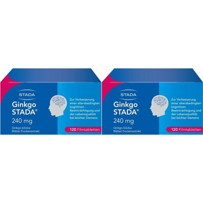 Ginkgo Stada 240 mg Filmtabletten Doppelpack 2x120 St Image