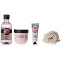 The Body Shop Lather & Slather British Rose Body Care Gift Set, for Normal Skin, Vegan