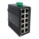 Hardened Industrial Gigabit Ethernet Switch 10-Port 10/100/1000T RJ45 with auto-MDI/MDI-X function Compact Mini Switch