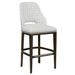 Fairfield Chair Darien 30.5" Bar Stool Wood/Upholstered in Blue | 44.5 H x 21 W x 24.5 D in | Wayfair 5026-07_9508 97_Espresso