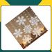 Eternal Night Glitter Snowflake Holiday Shaped Ornament Plastic in Brown/White | 12 H x 12 W x 0.2 D in | Wayfair EternalNight1719c68