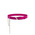 THE ATTICO Chain Detail Belt in Fuchsia - Fuchsia. Size M (also in ).