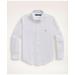 Brooks Brothers Boys Non-Iron Stretch Cotton Oxford Sport Shirt | White | Size Small