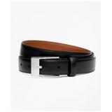 Brooks Brothers Boys Classic Leather Belt | Black | Size 30
