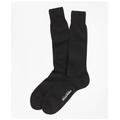 Brooks Brothers Men's Egyptian Cotton Jersey Knit Crew Socks | Black