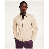 Brooks Brothers Men's Stretch Cotton Twill Bomber Jacket | Beige | Size 2XL