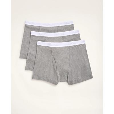 Brooks Brothers Men's Supima Cotton Boxer Briefs - 3 Pack | Grey | Size XL