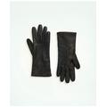 Brooks Brothers Women's Lambskin Gloves with Cashmere Lining | Black | Size 6½