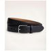 Brooks Brothers Men's Leather Feather Edge Belt | Black | Size 34