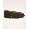 Brooks Brothers Men's Classic Suede Belt | Brown | Size 38